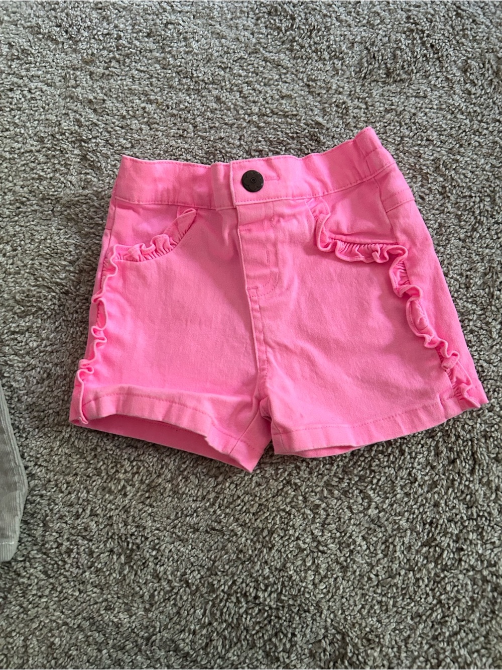 Garanimals 12 Month Pink Ruffle Pocket Shorts
